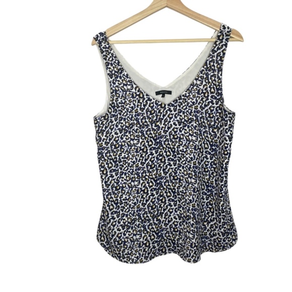 Chiffon Cheetah Sleeveless Blouse - Picture 2 of 7